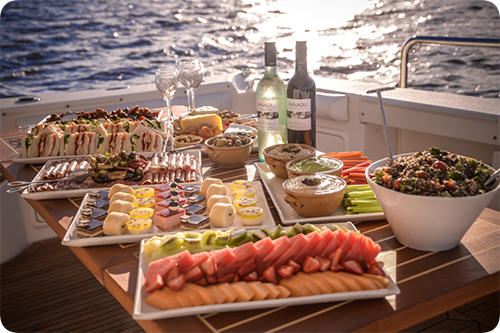 yacht catering services